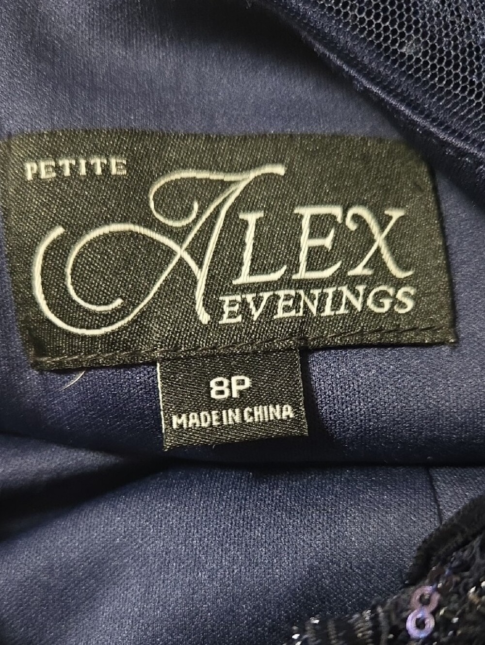Nwt Alex Evenings Petite Empire Waist Evening Dress 8P - Picture 6 of 9